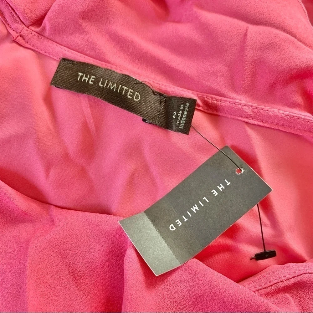 *Missing Belt* The Limited Pink Sleeveless Ruffle shift dress - Picture 10 of 12